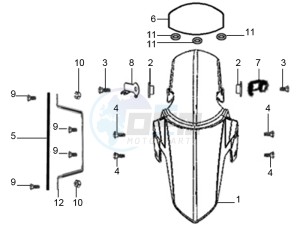 STX 150 drawing Front fender