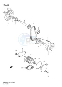 AN400 (E03) Burgman drawing OIL PUMP