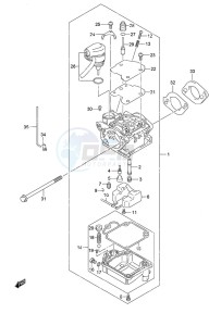 DF 9.9A drawing Carburetor w/Remote Control