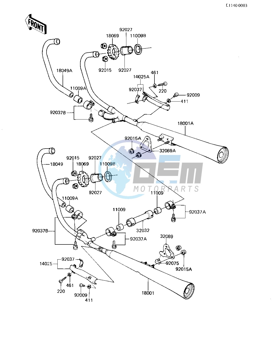 MUFFLERS -- 83 H3- -