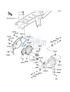 KVF750 4x4 KVF750A6F EU GB drawing Headlight(s)