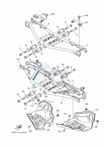 YFM700FWAD YFM70GPHK (B4FJ) drawing REAR ARM