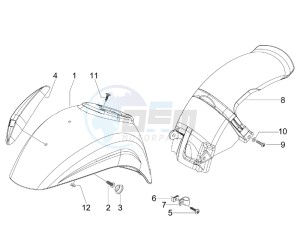 S 125 4T ie E3 College drawing Wheel housing - Mudguard