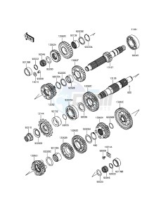 VERSYS 650 KLE650EGF XX (EU ME A(FRICA) drawing Transmission