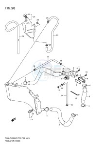 GSX-R1000 (E3-E28) drawing RADIATOR HOSE