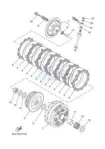 XSR700 MTM690D-U (BJY1) drawing CLUTCH