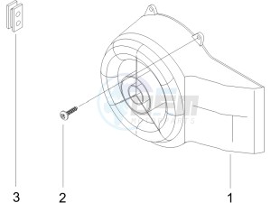 Stalker 50 Naked drawing Flywheel magneto cover - Oil filter