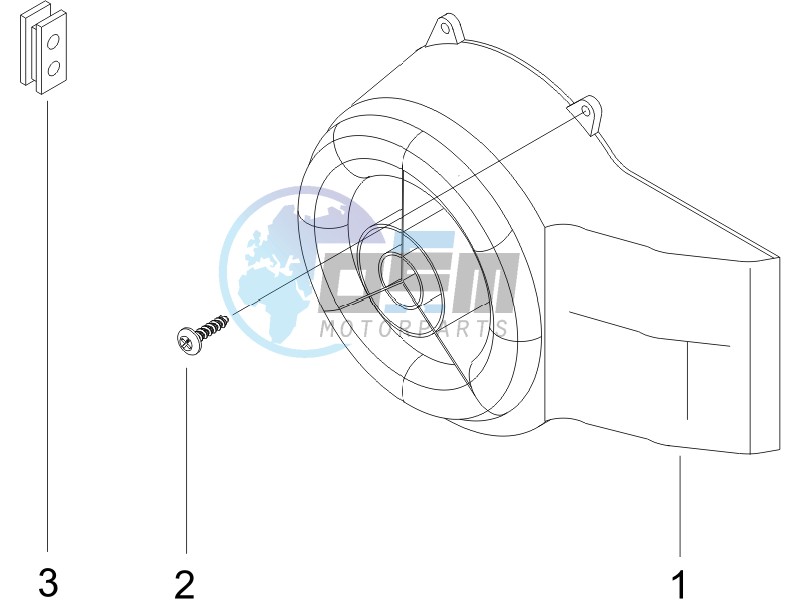 Flywheel magneto cover - Oil filter