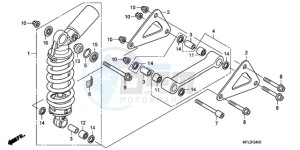 CBR1000RR9 France - (F / CMF REP) drawing REAR CUSHION