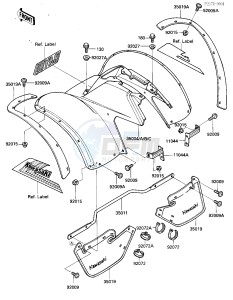 KLF 185 A [BAYOU 185] (A1-A1A) [BAYOU 185] drawing FRONT FENDER