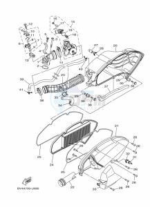 YP125RA XMAX 125 ABS (BL24) drawing REAR WHEEL & BRAKE SYSTEM