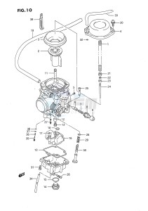 DR650 (E4) drawing CARBURETOR