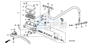 CBF1000AA Europe Direct - (ED / ABS) drawing CLUTCH MASTER CYLINDER