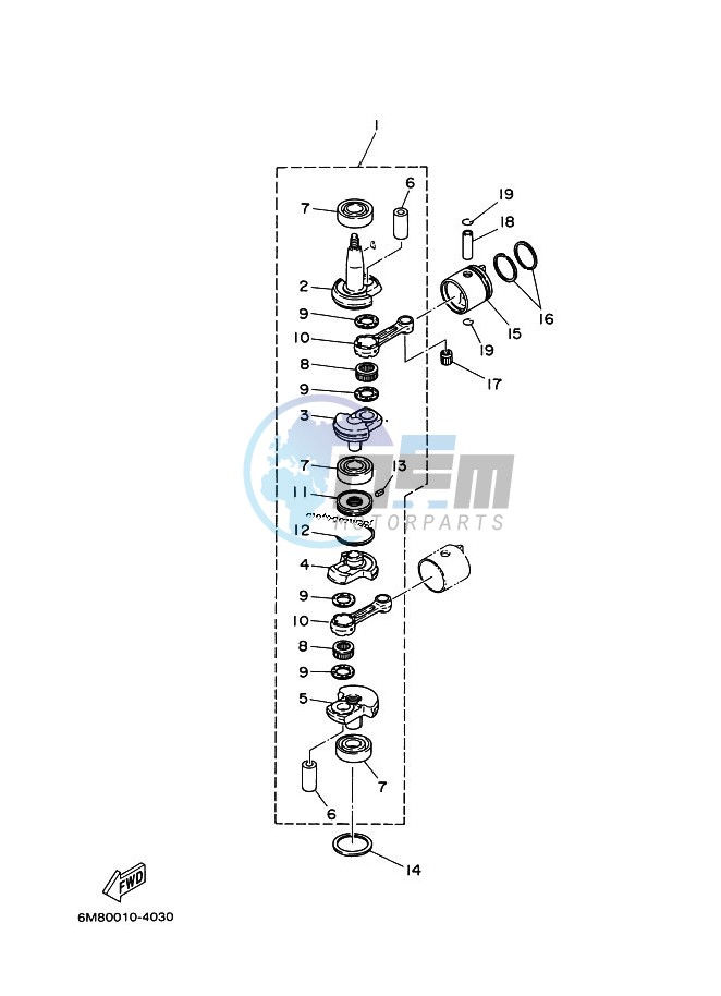 CRANKSHAFT--PISTON