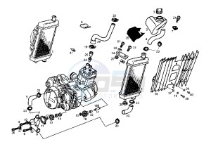 SENDA SM DRD EDITION BLACK - 50 cc drawing COOLING SYSTEM