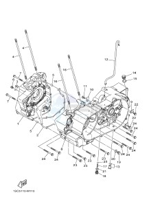 YFM300 RAPTOR 300 (1SC5) drawing CRANKCASE