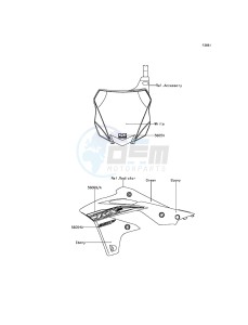 KX250F KX250ZFF EU drawing Decals