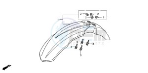 CRF150RB CRF150RB drawing FRONT FENDER