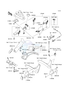 VN 2000 J [VULCAN 2000 CLASSIC LT] (8F-9F) J8F drawing IGNITION SWITCH_LOCKS_REFLECTORS