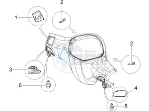 Liberty 50 4t drawing Selectors - Switches - Buttons