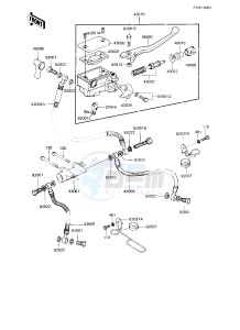 KZ 750 L [L3] drawing FRONT MASTER CYLINDER