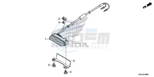 CRF250XD CRF250R Europe Direct - (ED) drawing TAILLIGHT