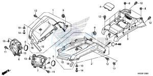 TRX420TE1E TRX420 ED drawing FRONT FENDER