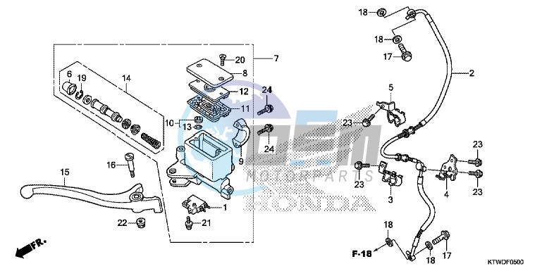 FRONT BRAKE MASTER CYLINDER