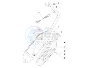 SPRINT 150 4T 3V IGET ABS E4 (NAFTA) drawing Silencer