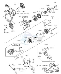 NINJA ZX-6R ZX636EGFA GB XX (EU ME A(FRICA) drawing Starter Motor