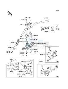 ER-6f ABS EX650DBF GB XX (EU ME A(FRICA) drawing Handlebar