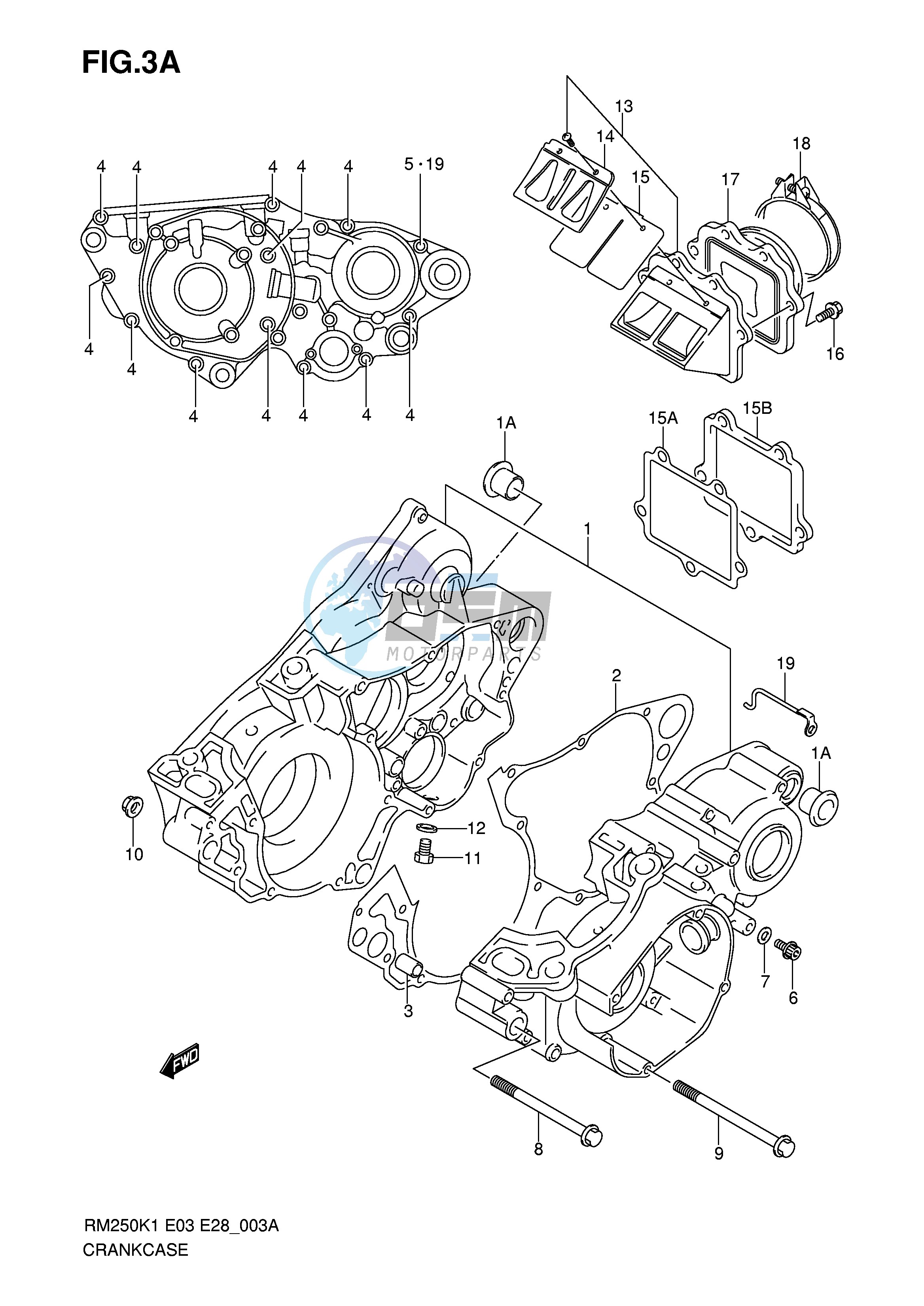 CRANKCASE (MODEL K3 K4 K5 K6)