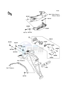 Z750 ABS ZR750MCF UF (UK FA) XX (EU ME A(FRICA) drawing Taillight(s)