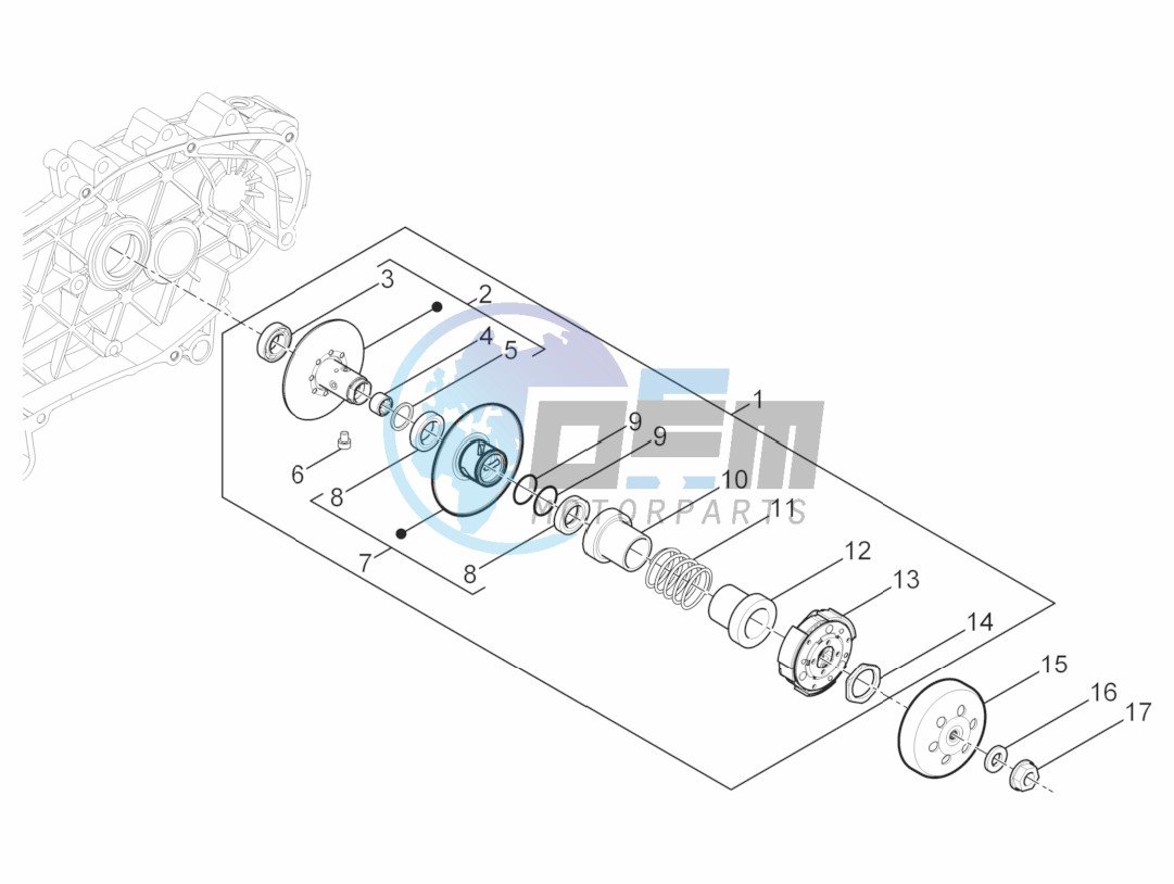 Driven pulley