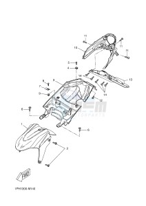 NS50N AEROX NAKED (1PL4) drawing FRONT FENDER