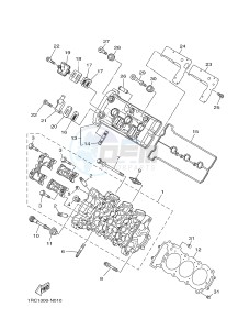 MT09A MT-09 ABS 900 (2DRF 2DRG) drawing CYLINDER HEAD