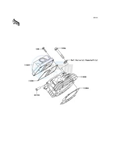 MULE_610_4X4 KAF400A8F EU drawing Cylinder Head