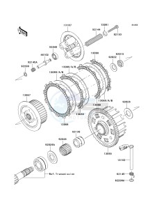 ZR 750 K [Z750S] (K6F) K6F drawing CLUTCH