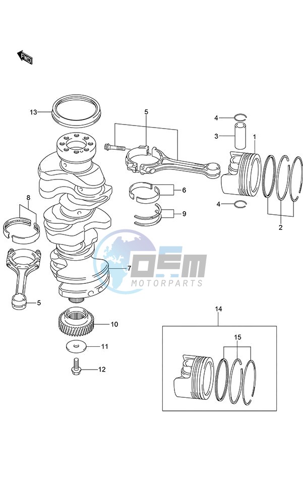 Crankshaft (DF 250S)