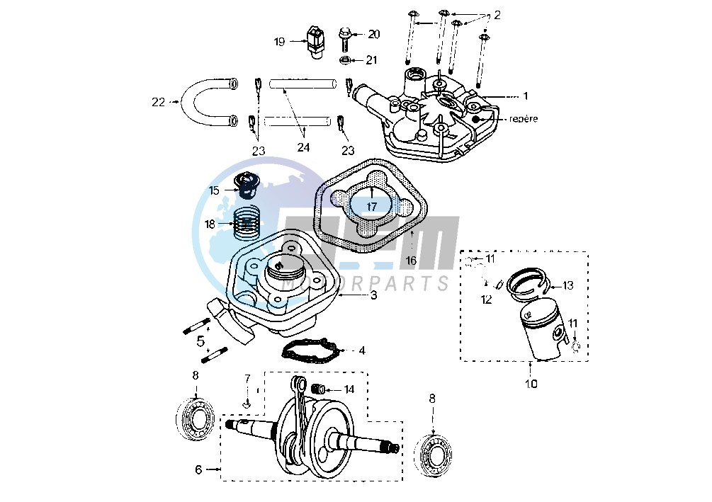 CYLINDER-HEAD-LIQUID COOLED