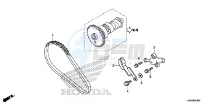 TRX500FM2F TRX500FM U drawing CAM CHAIN/TENSIONER