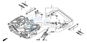 ST1300A drawing THROTTLE BODY (COMPONENT PARTS)