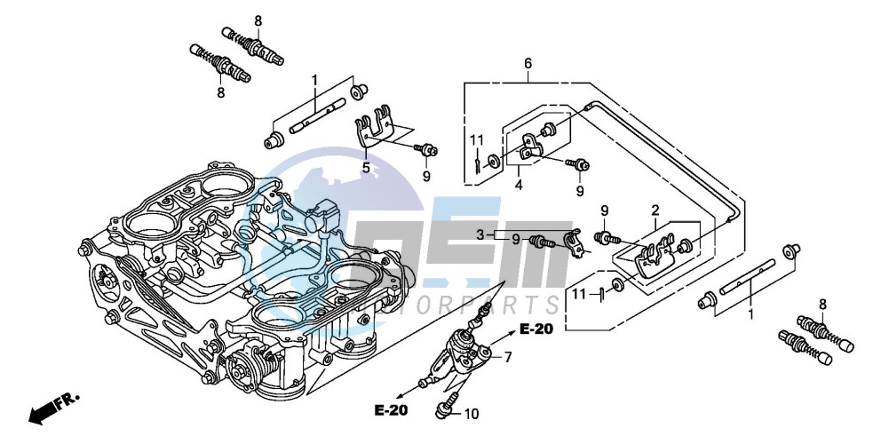 THROTTLE BODY (COMPONENT PARTS)