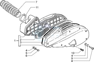 Skipper 150 drawing Air Cleaner