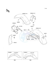 VN 800 B [VULCAN 800 CLASSIC] (B10) B10 drawing FENDERS