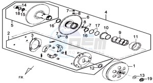 JOYRIDE 125 EVO L6 drawing CLUTCH