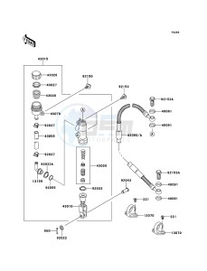 KX85/KX85-<<II>> KX85ADF EU drawing Rear Master Cylinder