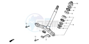 CRF100F drawing STEERING STEM