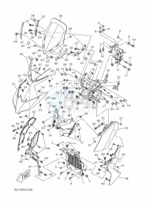 YP125RA XMAX 125 ABS (BL24) drawing WINDSHIELD