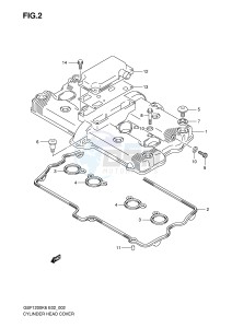 GSF1200 (E2) Bandit drawing CYLINDER HEAD COVER